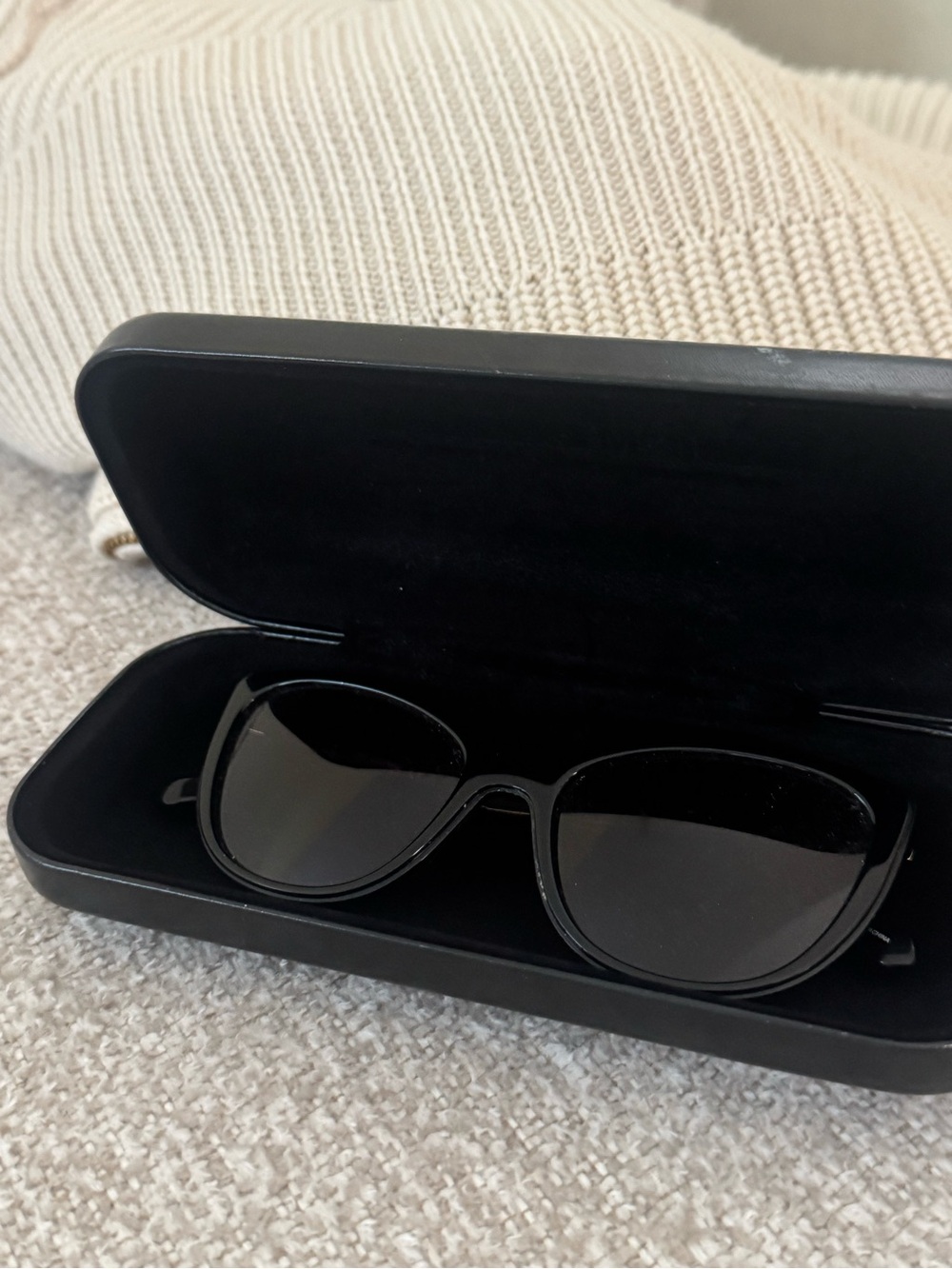 Love Moschino Black Oversized Sunglasses with Case